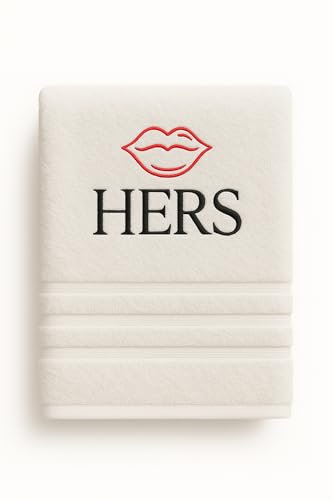 Pet-Jos Personalisiertes Handtuch mit Namen Schön gestickter Name Handbadetuch 100% Baumwollhandtuch Personalized Custom Towel with Name (140 x 70 cm, Lippen)