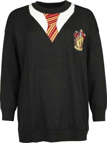 Harry Potter Gryffindor Frauen Strickpullover schwarz
