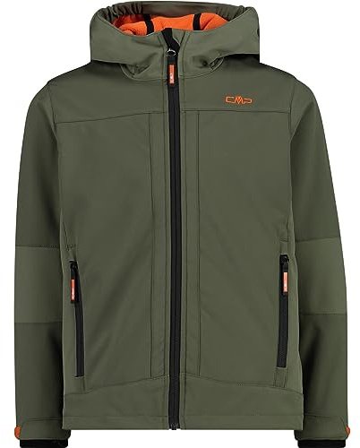 CMP - Kinderjacke mit fester Kapuze, Ölgrün-Khaki, 140