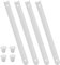 ULTECHNOVO 2 Pairs Cabinet Drawer Runners Guide Rails, 7inch Length Plastic Drawer Rail Ball Bearing Drawer Slides Full Extension Drawer Slides for Keyboard Tray Cabinet Cupboard Kitchen