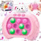 Quick Push Game Fidget Toys für Kinder Erwachsene, Osterhasen Pop it Fidget Spielzeug, Osterhase Pop It Elektronisches Quick Push Spiel mit Musik, Ostern Geschenk für Jungen, Mädchen,Teenager
