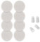 Cold Brew Kaffeemaschine, Ersatz-Pack mit 8 wiederverwendbaren Kaffeefiltern und 4 Stopfen, kompatibel mit Toddy Cold Brew System Cold Brew