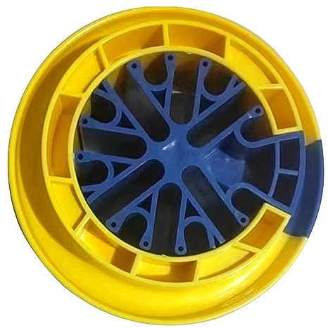 Tongdejing Cable Com-b Tool - Cubierta para gestión de cables, 13 cm, amarillo y azul