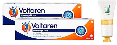 Voltaren Schmerzgel forte 2 x 150 g Sparset inkl. einer hochwertigen Handcreme Marke Faar-Apo