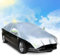 Halbgarage für Auto Ninonly Auto Abdeckplane Outdoor wasserdichte Halbabdeckung Autoplane mit 3 Schicht Staubdicht All Allwetter mit Haken und Riemen Passend Für Autos Größe M (für Sedan bis 4-4.5M)