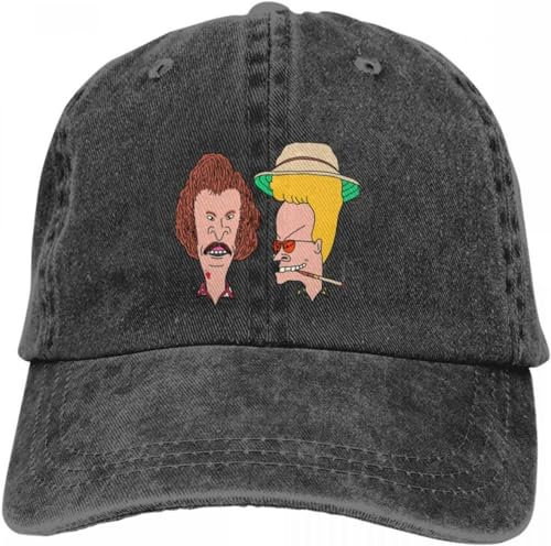 BDJYHACP Baseballkappe Snapback Sonnenhut im Stil von Fear and Loathing in Las Vegas Trucker Snapback Caps Dad Hat Beavis and Butthead Lustiges Männer Frauen