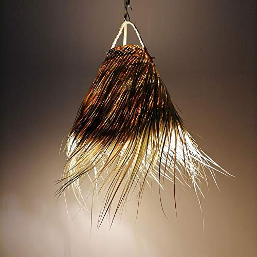 Generico Lustre ethnique en palmier naturel tressé à la main par des artisans marocains : réflexes uniques et atmosphère chaleureuse 2903211200