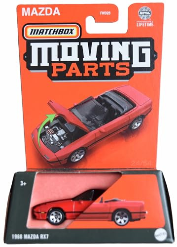 Matchbox 1988 Mazda RX7, Moving Parts [red], FWD28