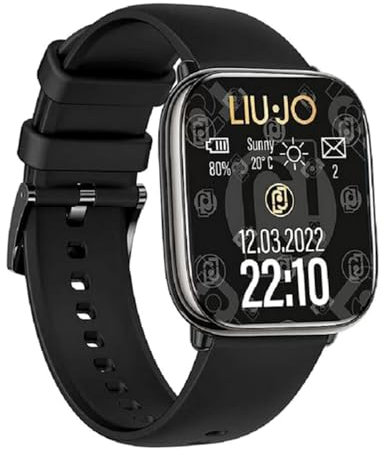 Liu Jo Orologio Donna Smartwatch Voice Rainbow Silver Cinturino Nero