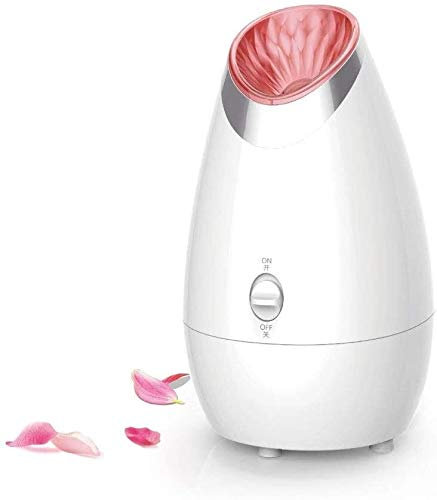AGUCC Nano Ionic Warm Mist Facial Steamer Hot Mist Idratante Pulizia Pori Viso Steamer Sblocca Pori Libera Punti Neri Rimozione Acne Sauna Casa Spa Nano Spray Rosa