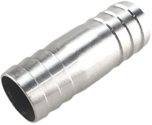 Raccord pour tuyau d'arrosage， 6/8/10/12/13/14/15/16/17/18/19/20/21/22/24/25/26/27/28mm Hose Barb Straight Two Way 304 Stainless Steel Pipe Fitting Connector(15mm)