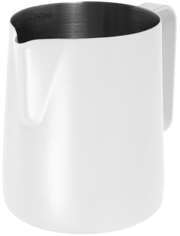 IMIKEYA Brocca di latte in acciaio inox per brocca di latte e cappuccino tazza di schiumatura di latte ideale per caffè e uso domestico