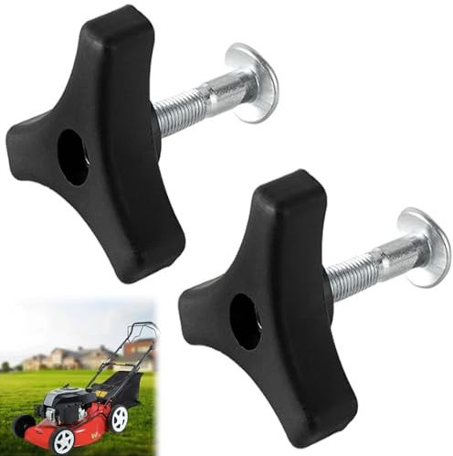 2 pcs Tagliaerba Vite Dado,Triangolo Maniglia Manopola Vite,Kit Attrezzi per Tosaerba Macchina,Triangolo Maniglia Manopola Dado Vite,con Manopola a Vite,per Pezzi di Ricambio