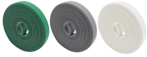 Velcro Cable Ties, 6Pcs Tidy Straps, 1.5CM×5M Velcro Roll, Reusable Assortment Cable Ties for Home & Office Bundling