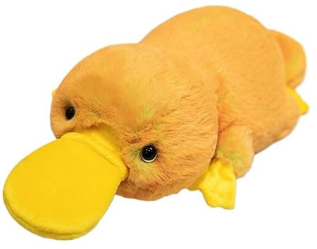 LCEDHZOC Niedliches Schnabeltier Kuscheltier, 45CM Plüschtier Molliges Schnabeltier Plüschtier Geschenk for Kinder Jungen Mädchen Heimdekoration(Yellow)