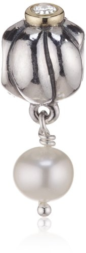 Pandora Damen-Bead Sterling-Silber 925 Zirkonia und Perle Kasi 79402CZ
