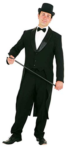 Orlob Fasching Herren Frack schwarz mit Satinkragen (48/50)