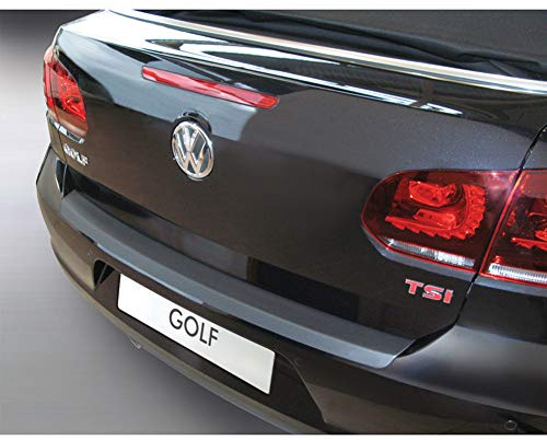RGM ABS Heckstoßstangenschutz kompatibel mit Volkswagen Golf VI Cabrio 2011- Schwarz, Mattschwarz