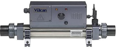Habitat et Jardin Réchauffeur électrique Vulcan Analogique - 29 x 24 x 65 cm - 15 KW triphasé - Gris