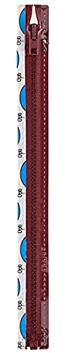 Opti P60-30-00763 Reißverschluss, 100 Prozent Polyester, 00763 Rot, 30cm