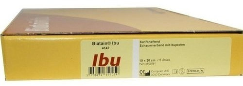 Biatain ibu Schaumverband sanft-haftend 10 x 20 cm, 5 St