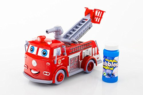 Kinderplay Feuerwehrauto mit Seifenblasen und Sound KP1565 Feuerwehr Truck Auto Spielzeug