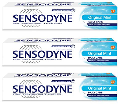 Sensodyne Daily Care Original Fluoride Toothpaste, 3 Pack, 75 ml