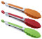 MSY BIGSUNNY Mini-Servierzange, Silikon Küchenzange, 17,8 cm, Rot, Grün, Orange, 3 Stück