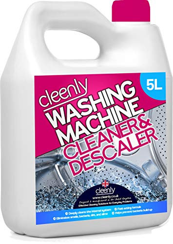 Cleenly Washing Machine Cleaner and Descaler for Smells (5 litres, 50 Treatments) - Eliminates Dirt, Smells, Grime & Prevents Bacteria Build Up