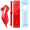 COOLEAD 2 en 1 Motion Plus Télécommande et Nunchuk pour Nintendo Wii et Wii U Télécommande Motion Plus et Nunchunk avec étui en Silicone et Bracelet