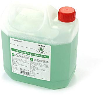 Skoda HBA096037 Scheibenreiniger Sommer Fertigmix Scheibenreinigungsmittel, 3 Liter Kanister