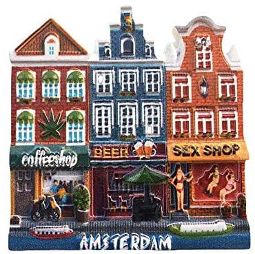Amsterdam Holland 3D Refrigerator Magnet Tourist Travel Souvenirs Handmade Resin Craft Magnetic Stickers Home Kitchen Decoration Netherlands Fridge Magnet Collection Gift