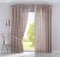 2er Set Vorhänge Verdeckte Schlaufen Cationic »JENA« HxB 250x300 cm Taupe Blickdicht Leinen Optik Gardinen Meliert Gardinenband mit Raffhalter, 2019037-2