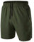 Herren Sport Shorts Kurze Hose Schnell Trocknend Sporthose Leicht mit Reißverschlusstasche(Armeegrün,EU-L/US-M)