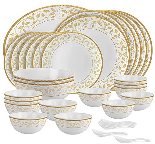Service de table 33 pièces Blanc/doré