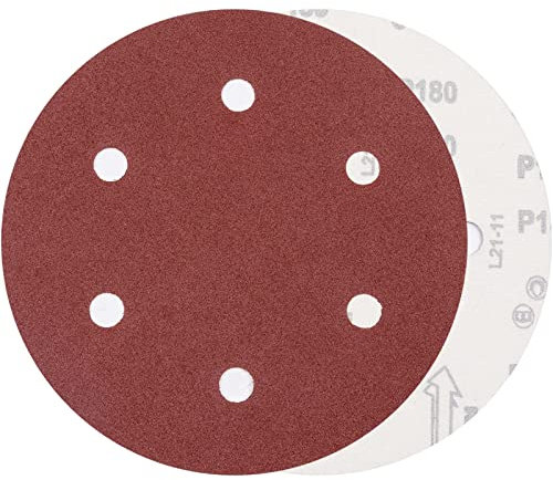 225mm Sanding Disc Grit 6 Holes Hook and Loop Discs,20 Pcs Round Sandpaper Pads for Drywall Sander,Long Neck Sander