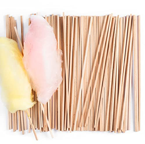 GREENDOSO® 100 Zuckerwatte Stäbe Für Zuckerwattemaschine - 28 cm lange Stäbchen mit Lebensmittelkontakt - Verpackt in Frankreich (100 Stäbchen)