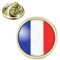 Badgmania Pin's Doré 20mm France Tricolore Bleu Blanc Rouge Drapeau Français Logo 18mm Pins Bouton Epinglette