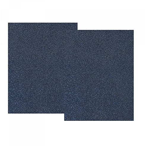 sourcing map Glitter Heat Transfer Vinyl Iron On Vinyl Navy Blue 12 x10 for DIY T-Shirt, Bag, Shoes, Hat, Uniform, Pillow Pack of 2