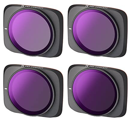 K&F Concept Bright Day - 4 Pack ND/PL Filtersets(ND8/PL,ND16/PL,ND32/PL,ND64/PL) Kompatibel mit Air 2S Drone(Zubehör:8* Air 2S Propeller