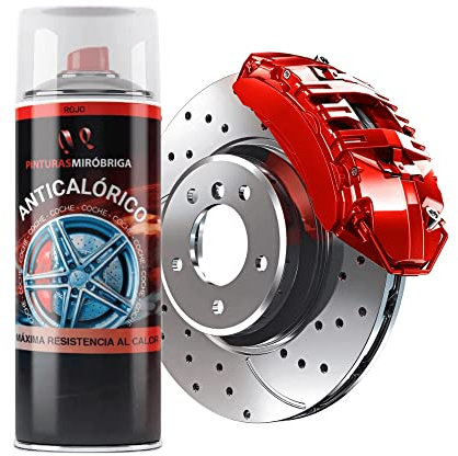 Pintura en Spray Anticalórica - Alta temperatura Mirobriga Color Rojo, Spray 400ml.…