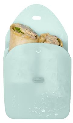 b.box Sandwich Silikonbeutel | Silikonbeutel Wiederverwendbar | Passt in Lunchbox | Mikrowellen-, Gefrierschrank- und Spülmaschinenfest