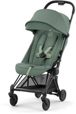 Poussette compacte Coya Leaf Green châssis Matt Black - Cybex