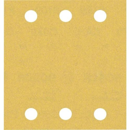 Bosch Accessories 2608901658 - Carta vetrata per levigatrice orbitale, grana 180 (lunghezza x larghezza), 107 mm x 115 mm