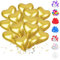 50 Stück Herzluftballons Gold, 12 Zoll Herzluftballons, Helium Herzluftballons, Latex Ballons mit Herzform für Geburtstags Valentinstag Hochzeitsdeko Brautdusche Verlobung Party