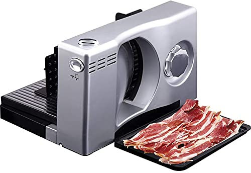 Meat Slicer,Slicer Bread Cutting Machine Cutting Machine Sausage Cutter 0-15 Mm Sliced Thickness, Knife Size 170 Mm 100 Watts