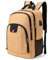 Della Gao Sac à dos pour ordinateur portable Femmes Hommes, Sac à dos de voyage Ordinateur portable 17,3 pouces Sac à dos pour ordinateur portable avec port USB Sac à dos décontracté, jaune