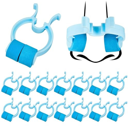 BZKSER 16 Pezzi Clip - per Naso Clip per Sangue dal Naso con Clip per Naso in Schiuma di Plastica Imbottita Clip per Naso Emostatico per Fissaggio del Naso Clip di Arresto del Sangue