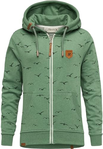REPUBLIX Damen Sweatjacke Hoodie Sweatshirt Pullover Zipper Jacke RD-024
