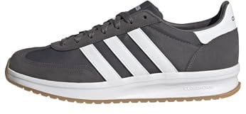 adidas Run 70S 2.0 Shoes, Scarpe Uomo, Grey Strata/Cloud White/Gum, 43 1/3 EU